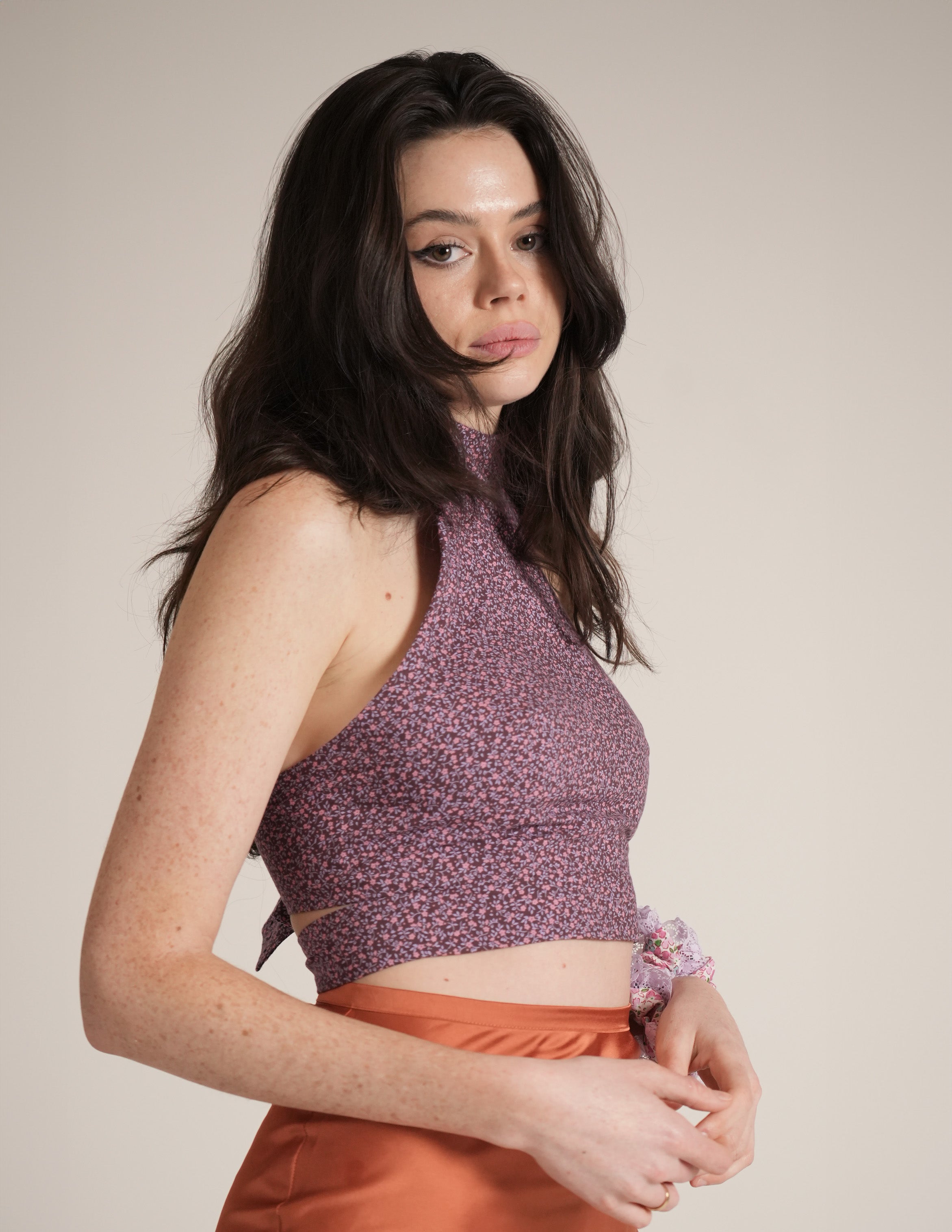 Micro Floral Halter