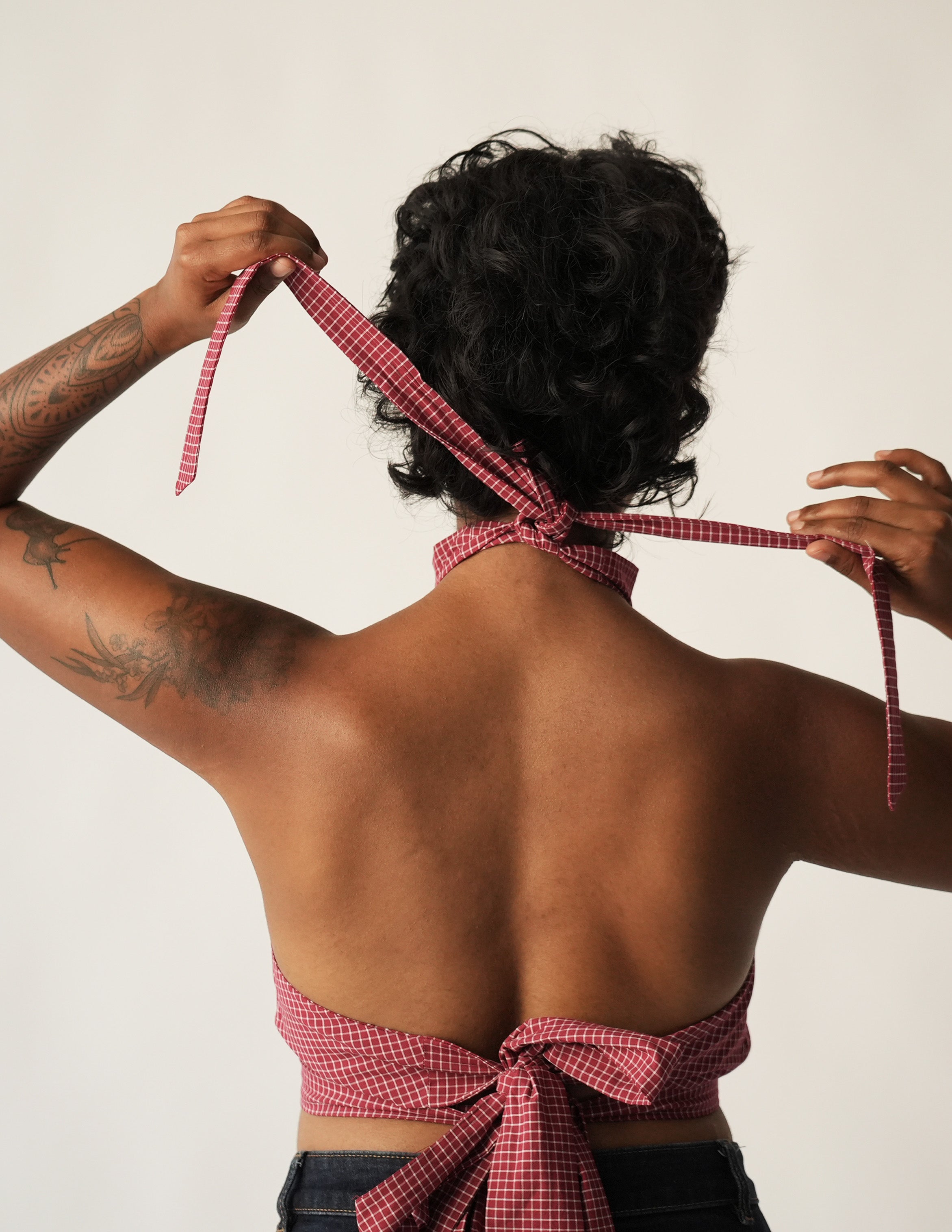 Red Check Halter
