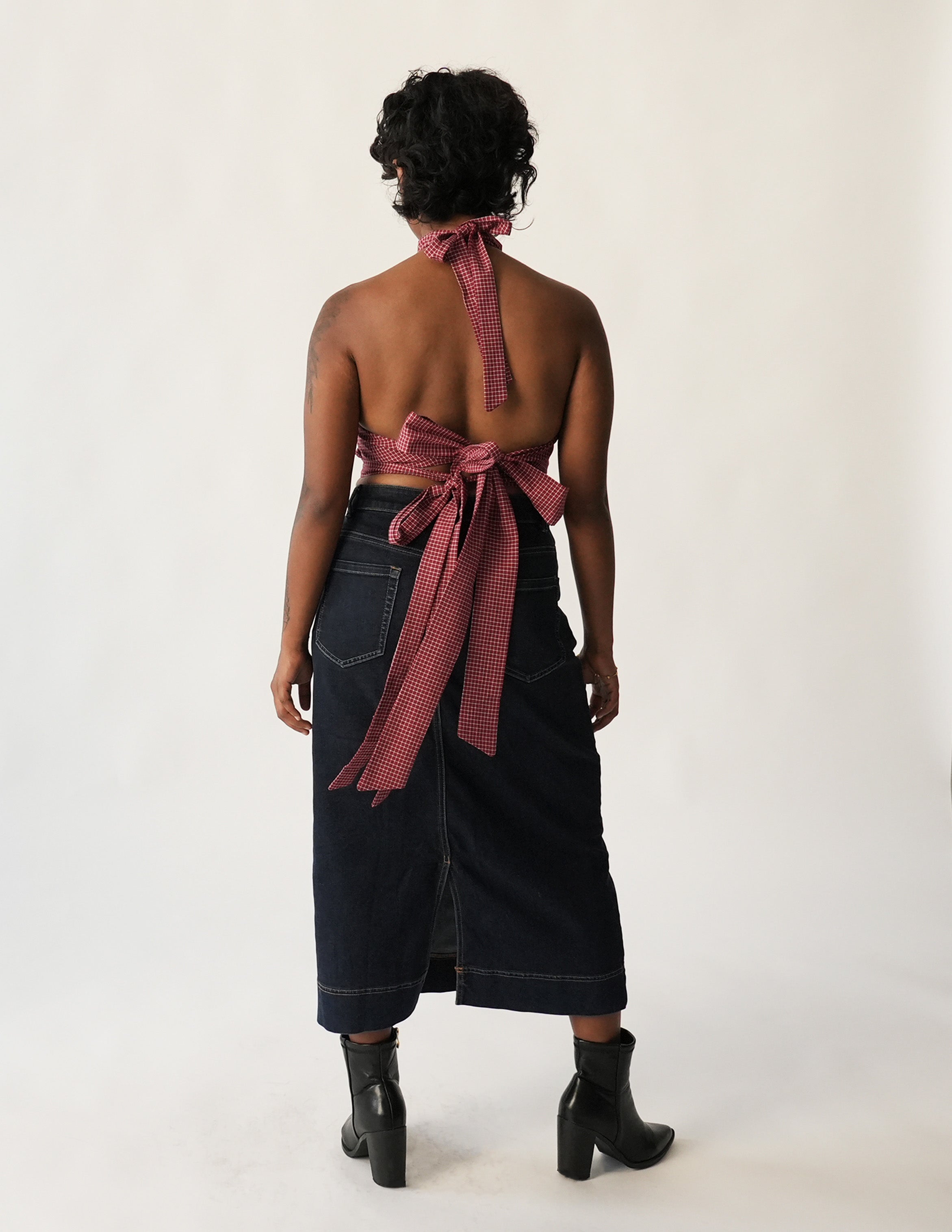 Red Check Halter