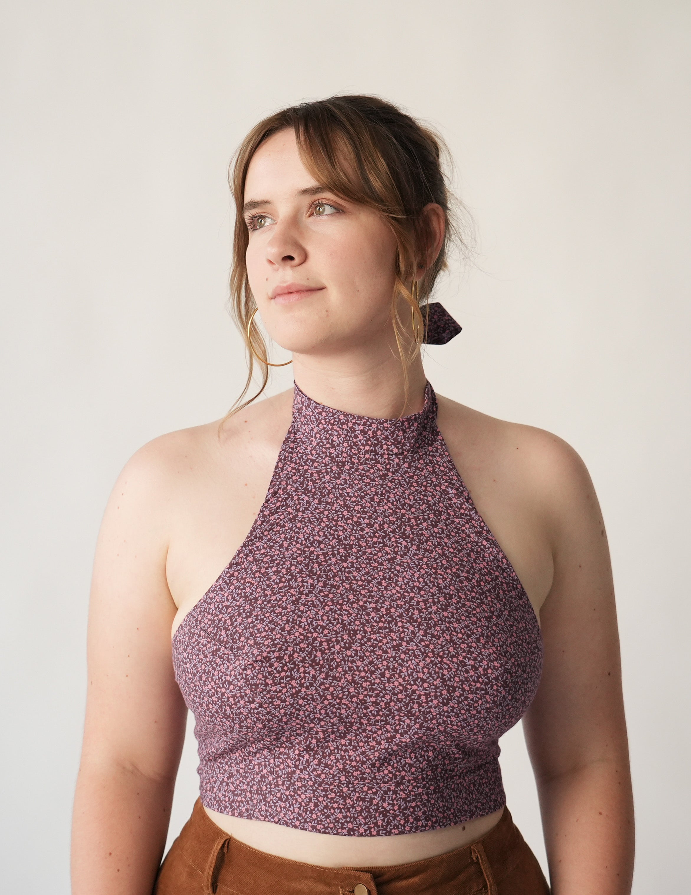 Micro Floral Halter