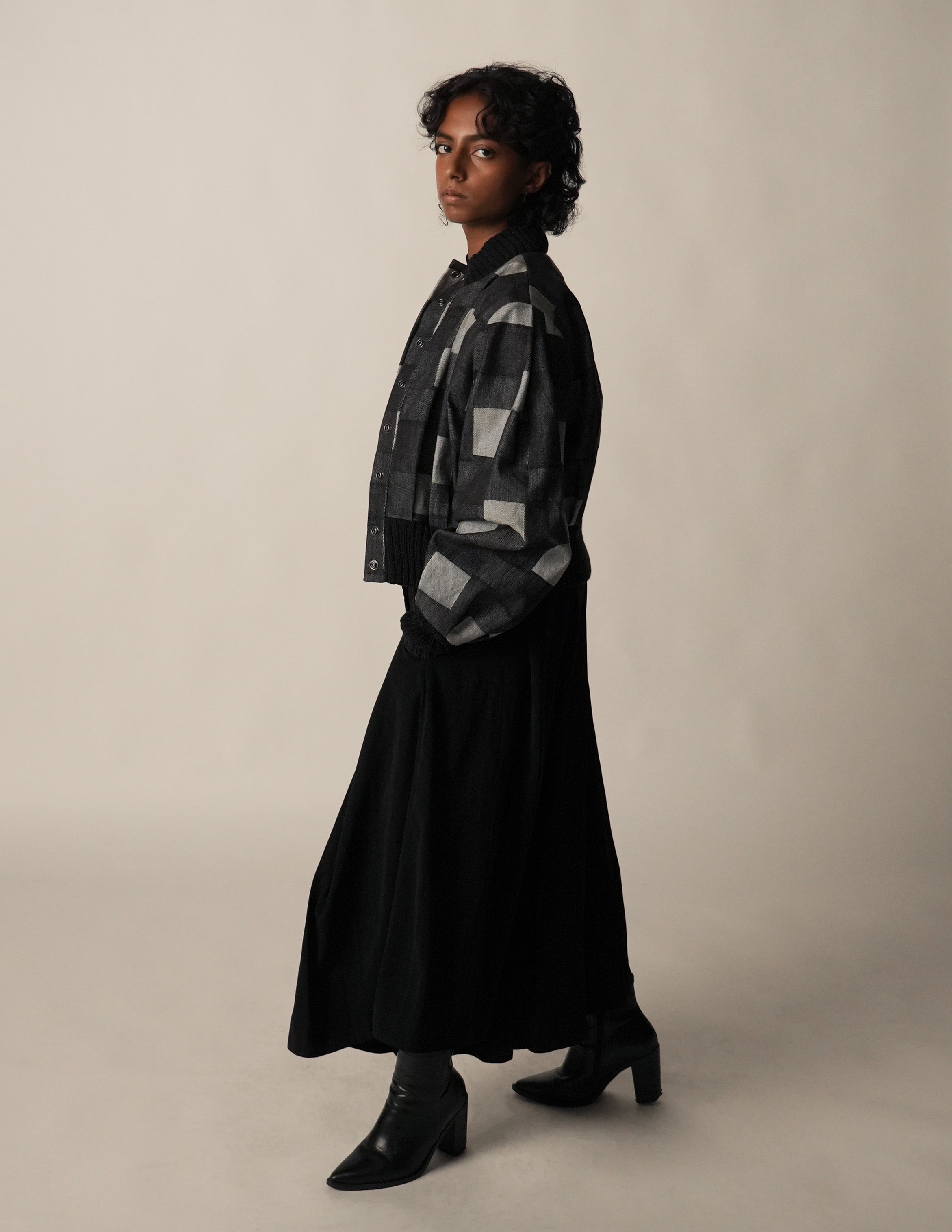Patchwork Denim Bomber
