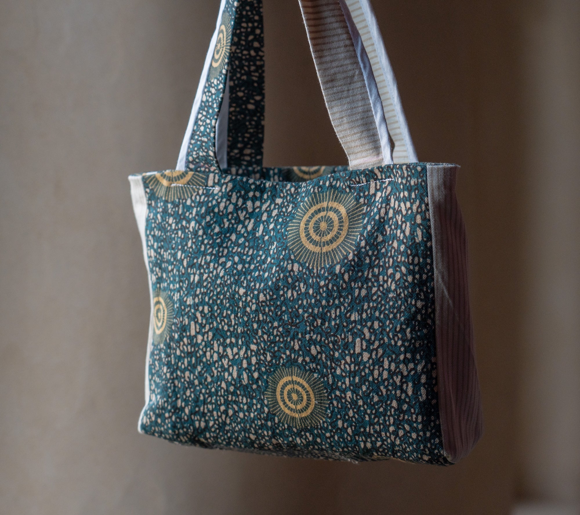 Print and Sand Splice Messenger Bag