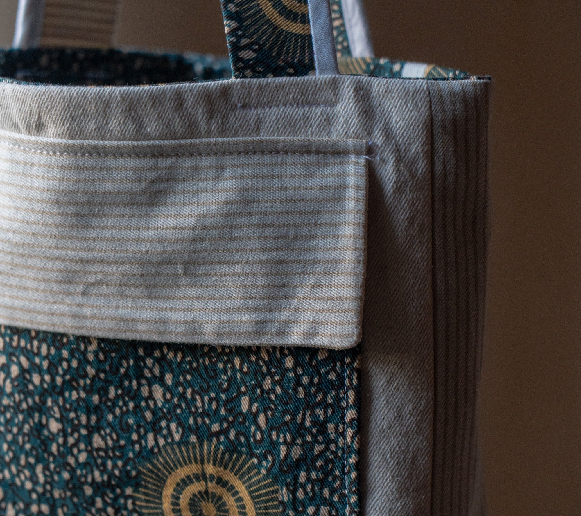 Print and Sand Splice Messenger Bag