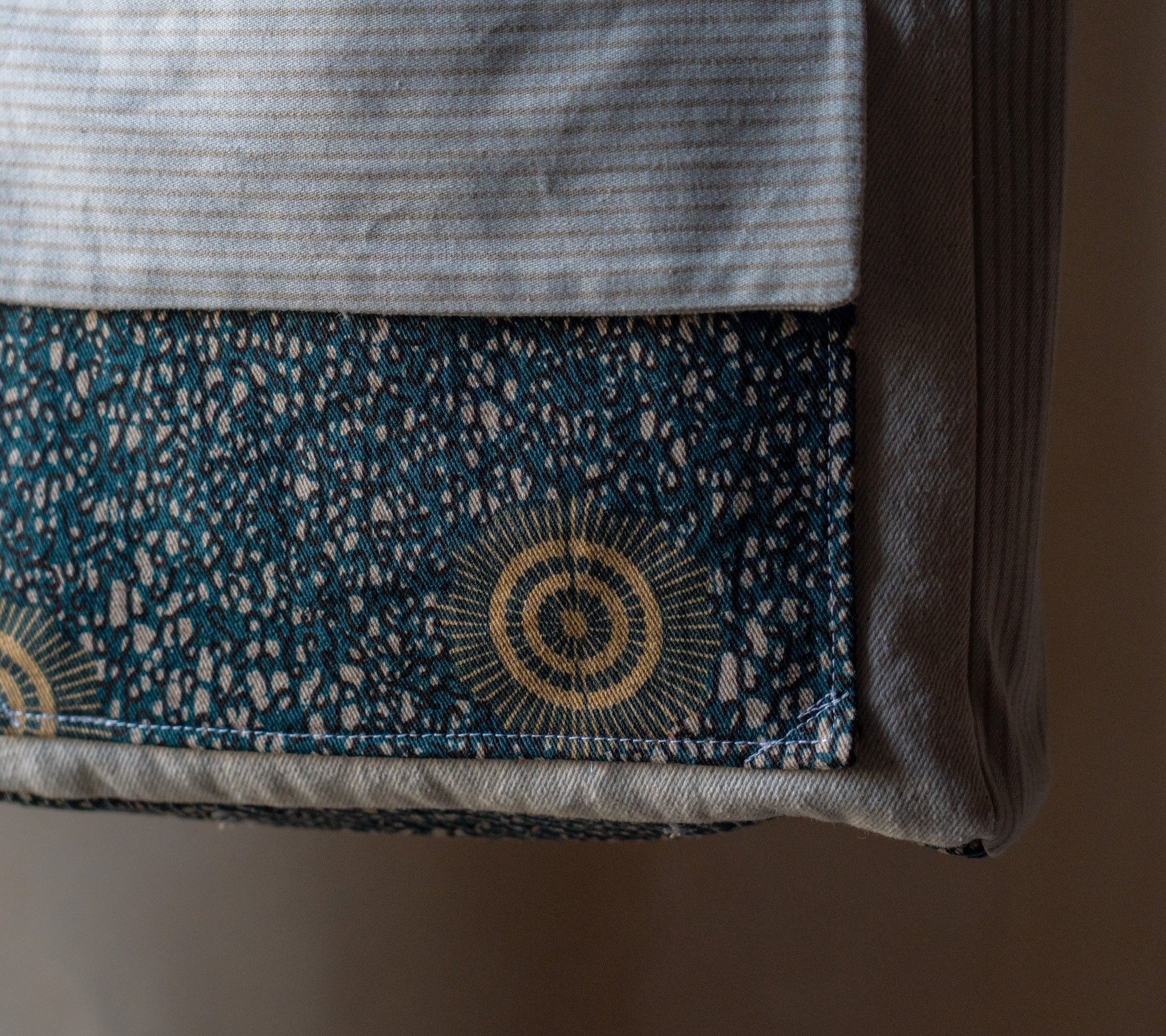 Print and Sand Splice Messenger Bag